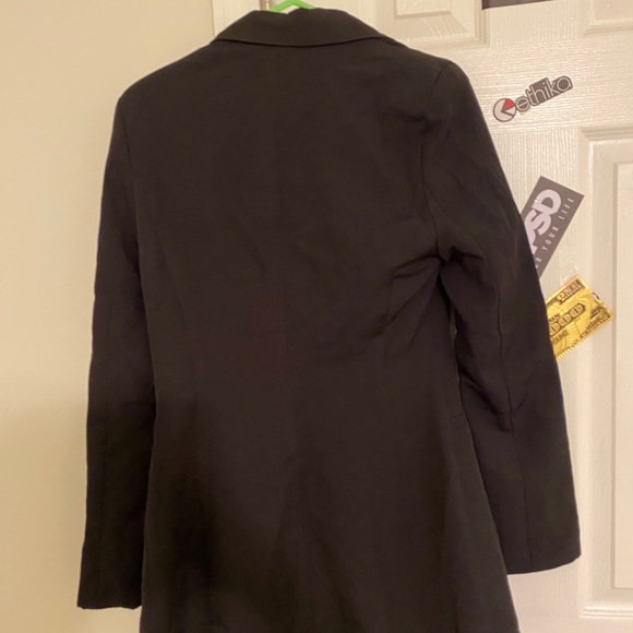 Black double breasted women blazer - Picture 4 of 5